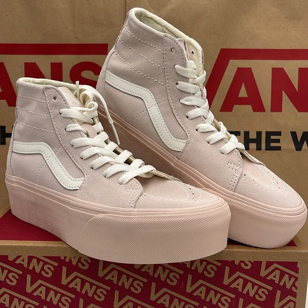 Vans WMNS Sk8-Hi Tapered Stacked Suede Shell VN0A5JMKBXO Platforms Sneakers